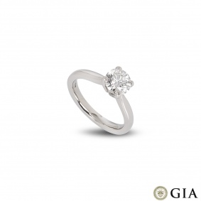 Platinum Round Brilliant Cut Diamond Ring 1.13ct E/VS1 Platinum Round Brilliant Cut Diamond Ring 1.13ct E/VS1